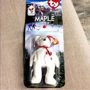 Ty maple Canada bear *rare with errors* new  brand new in package .